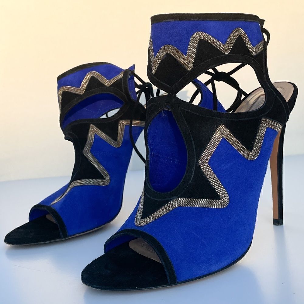 Aquazzura Neiman Marcus Sexy on the Beach Heels size 38.5 - 8.5 - Picture 2 of 8